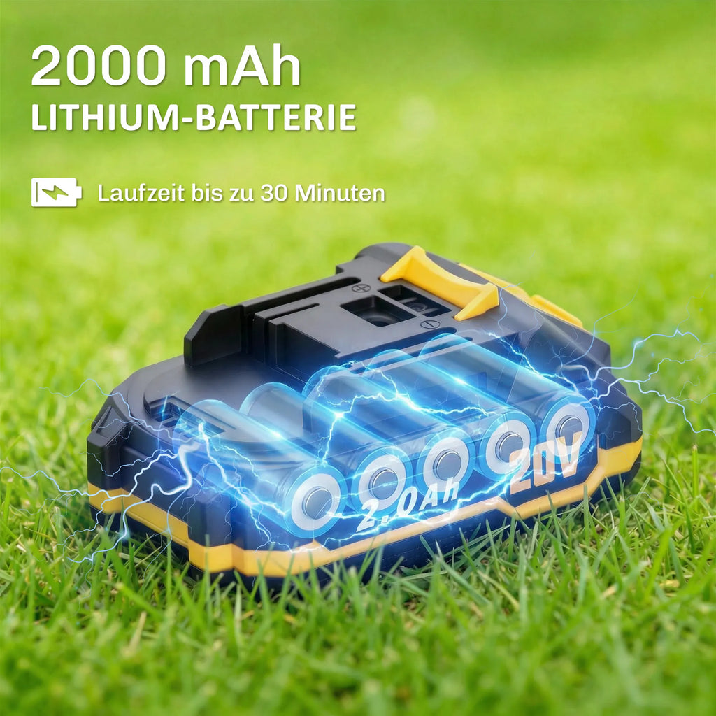 Akumuliatorinės gyvatvorių žirklės 100W 51cm su įkrovikliu oranžinės