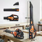 Pūstuvo dalys ir matmenys: ištiestas 102 cm, plotis 22 cm, aukštis 16 cm