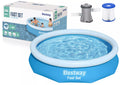 Antžeminis pripučiamas baseinas Bestway Fast Set 305x66 cm, su filtro siurbliu, mėlynas