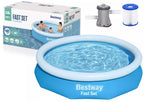 Antžeminis pripučiamas baseinas Bestway Fast Set 305x66 cm, su filtro siurbliu, mėlynas