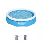 Antžeminis pripučiamas baseinas Bestway Fast Set 305x66 cm, su filtro siurbliu, mėlynas