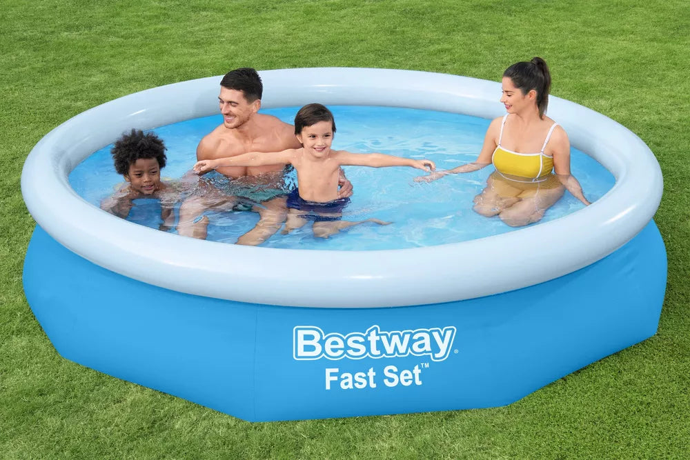 Antžeminis pripučiamas baseinas Bestway Fast Set 305x66 cm, su filtro siurbliu, mėlynas