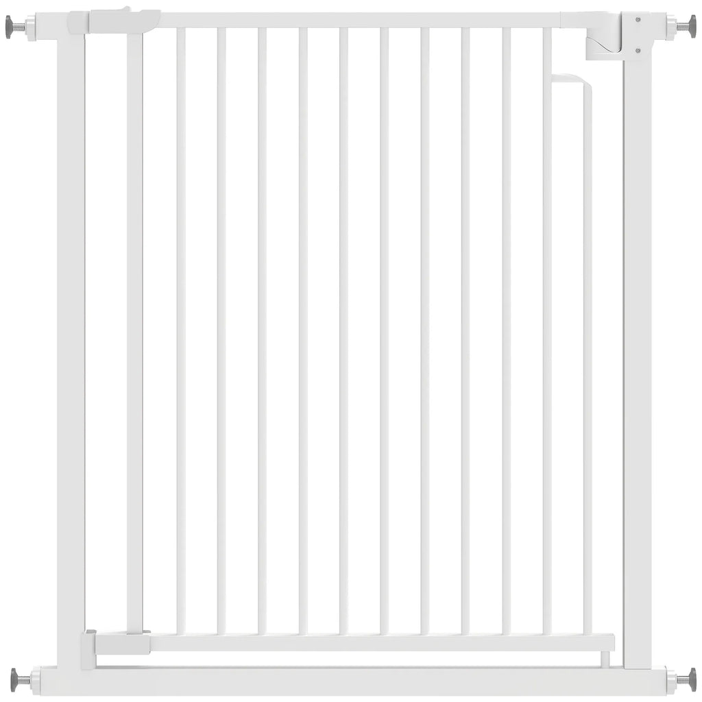Apsauginiai varteliai vaikams ir augintiniams, reguliuojami 76–80 cm, balti