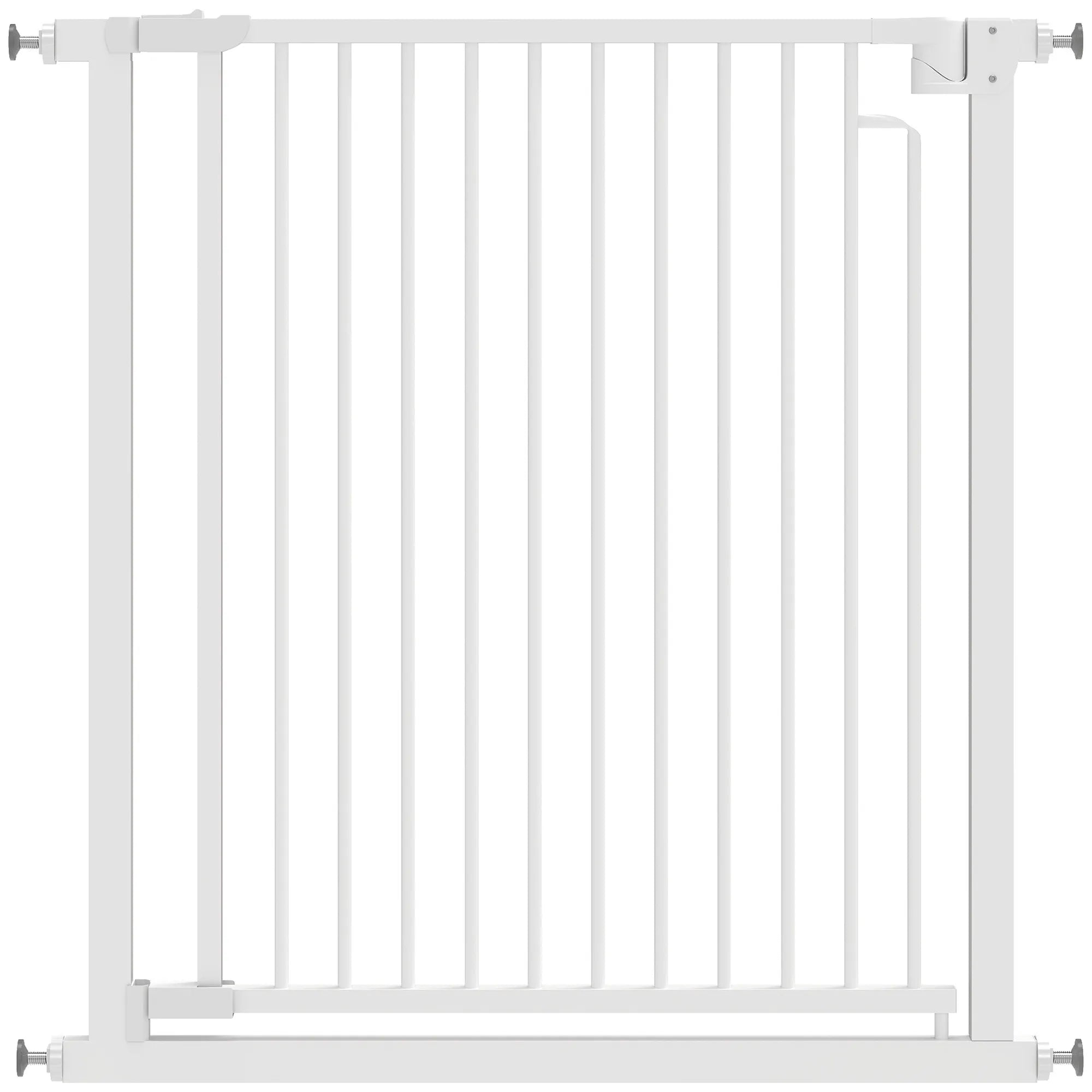 Apsauginiai varteliai vaikams ir augintiniams, reguliuojami 76–80 cm, balti