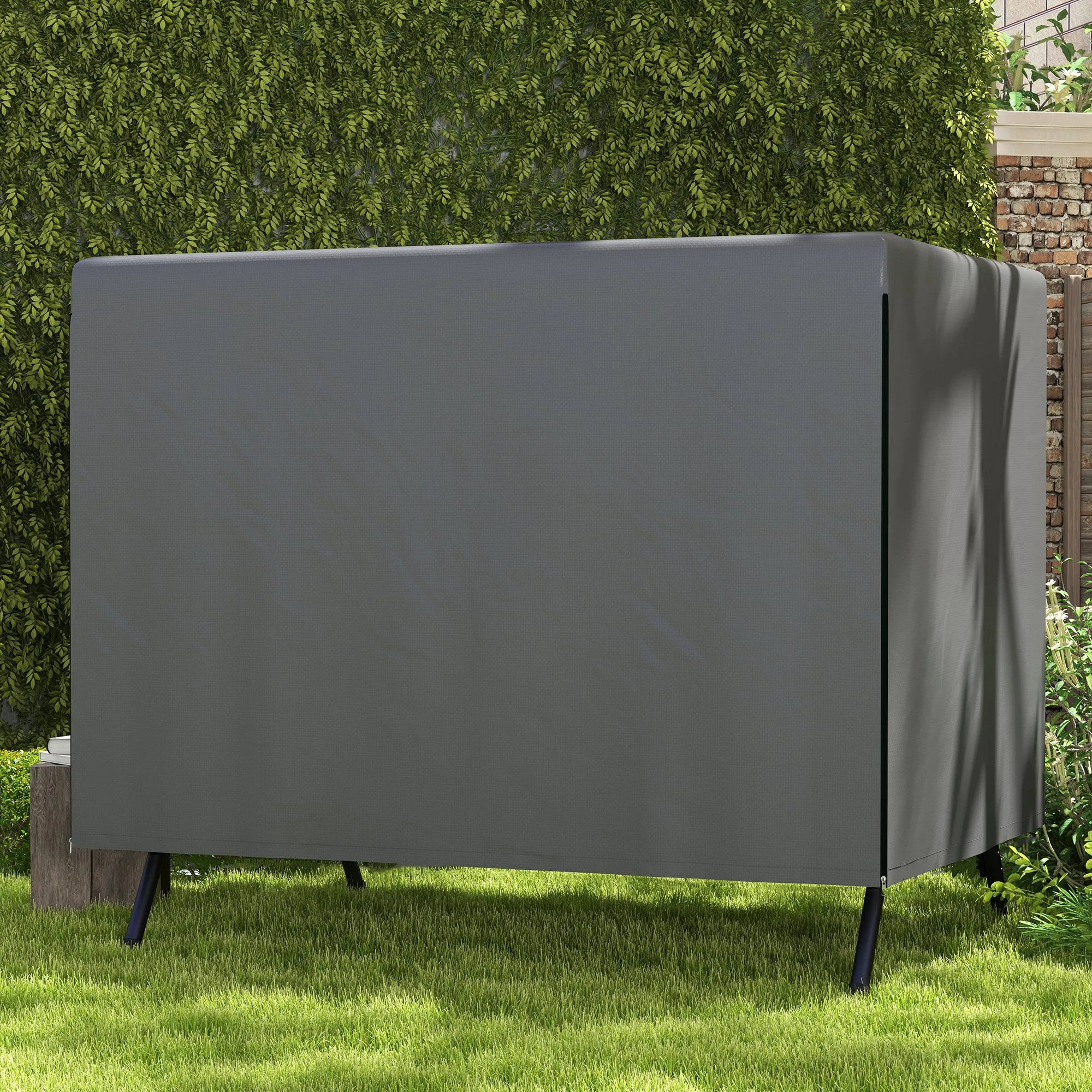 Apsauginis uždangalas lauko baldams, 215 x 155 x 150 cm, tamsiai pilkas