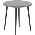 Apvalus lauko stalas iš plieno ir rotano 80 cm