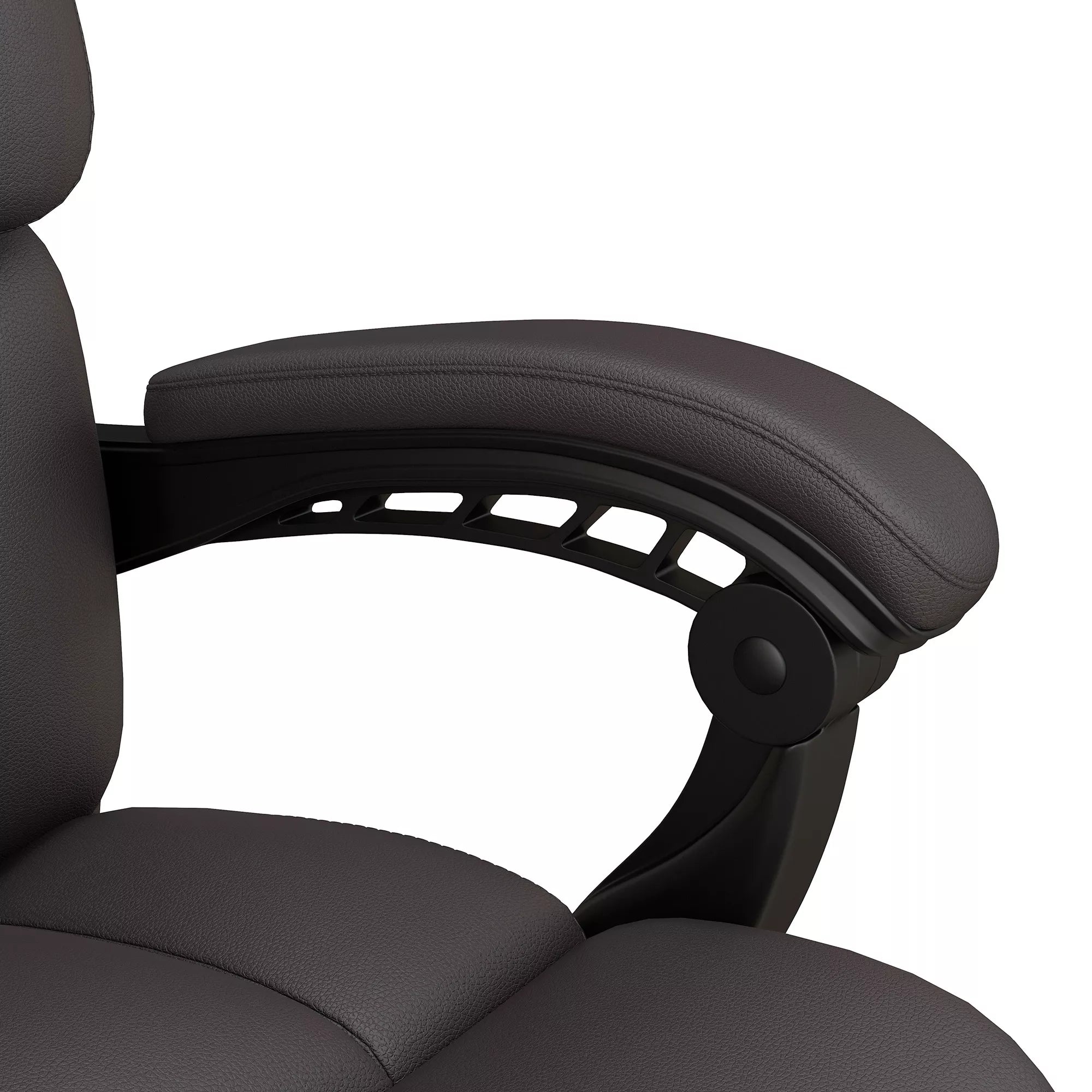 Biuro kėdė su masažo funkcija, ergonomiška, atlošiama, 63x57x118, ruda