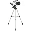 Astronominis teleskopas su reguliuojamu trikoju, 70 mm, baltas