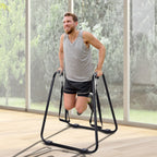 Atraminės lygiagrečios atramos treniruotėms iki 120 kg, juodos