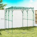 Augalų atrama vijokliniams augalams, reguliuojama, 223x223x223 cm, žalia