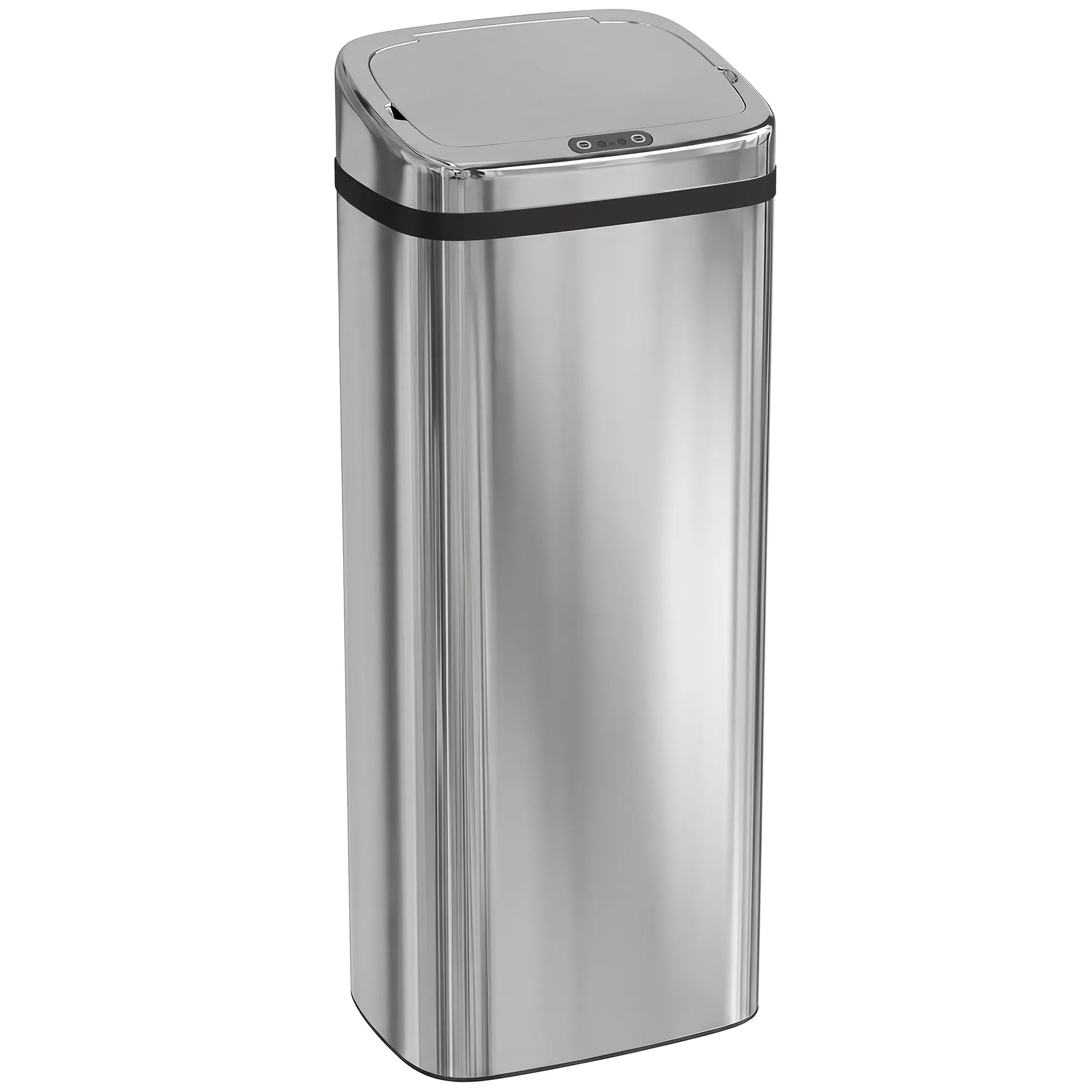 Automatinė šiukšliadėžė su judesio jutikliu, 50 l, sidabrinė