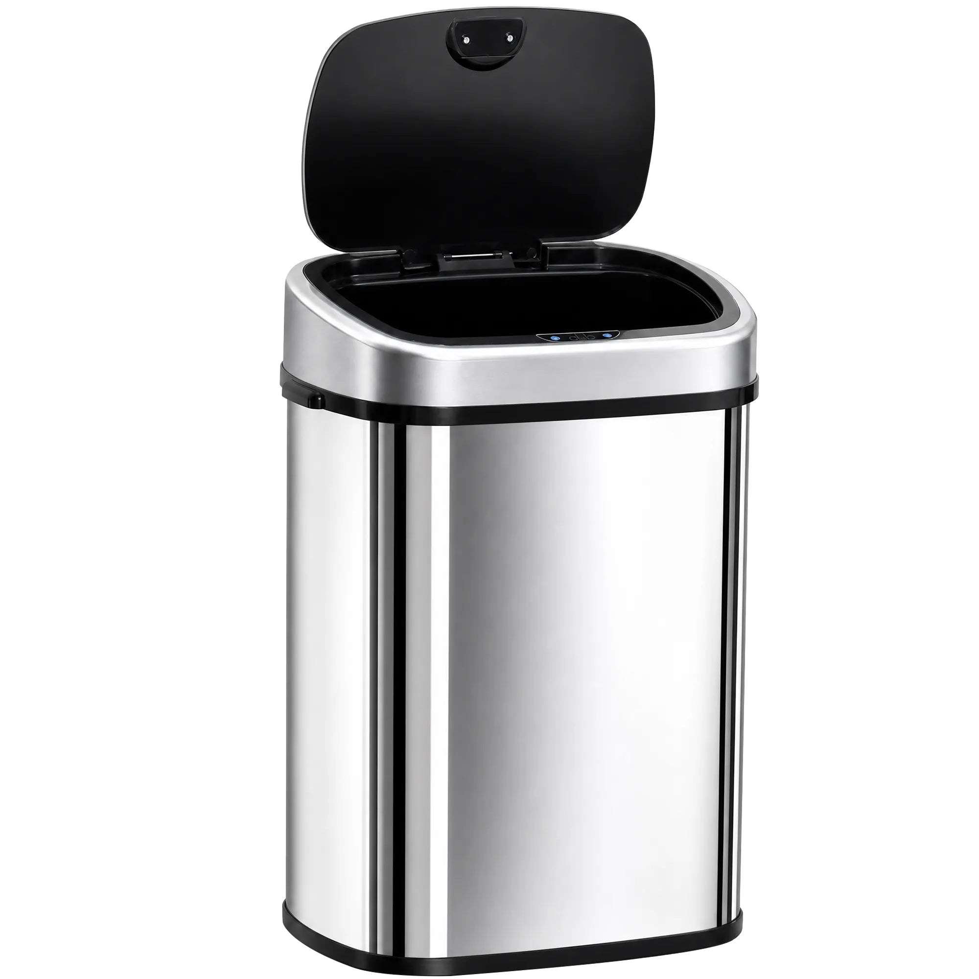 Automatinė šiukšliadėžė su jutikliu 58 L, sidabrinė