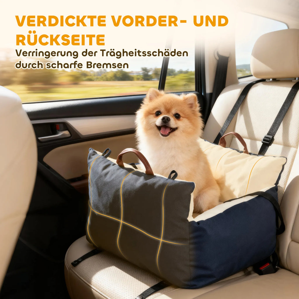 Automobilinė kėdutė šunims iki 5 kg, tamsiai mėlyna