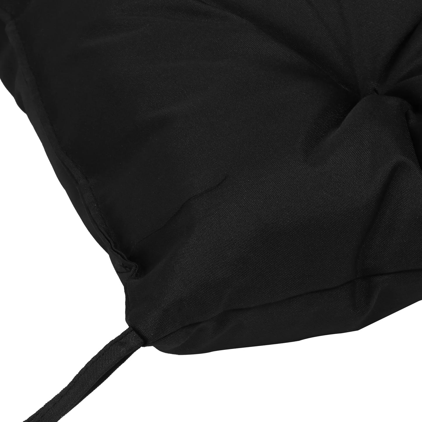 3 vietų suoliuko užvalkalas 100x98x8 cm, pagalvė su raišteliais, suoliuko čiužinys sodo baldams, sūpynėms, juodas