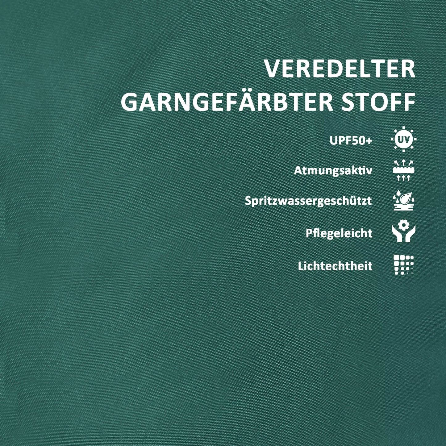 Sėdimoji pagalvėlė 120 x 47 x 9,5 cm, atstumianti vandenį, su juostelėmis, atrama galvai, UPF50+ žalia