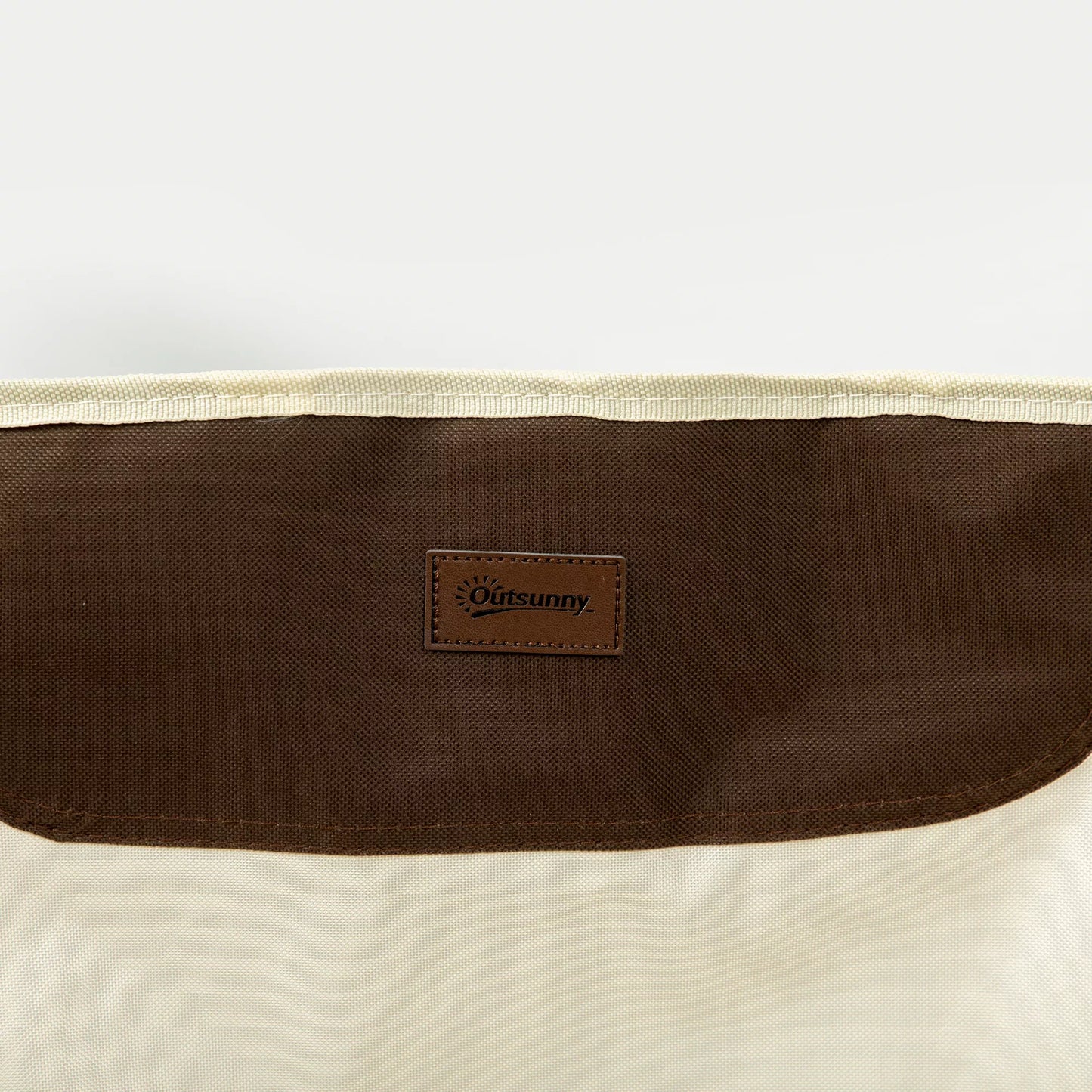 Kempingo kėdė, sulankstoma, plieninis rėmas, audinio sėdimoji dalis, nešimo krepšys, balta