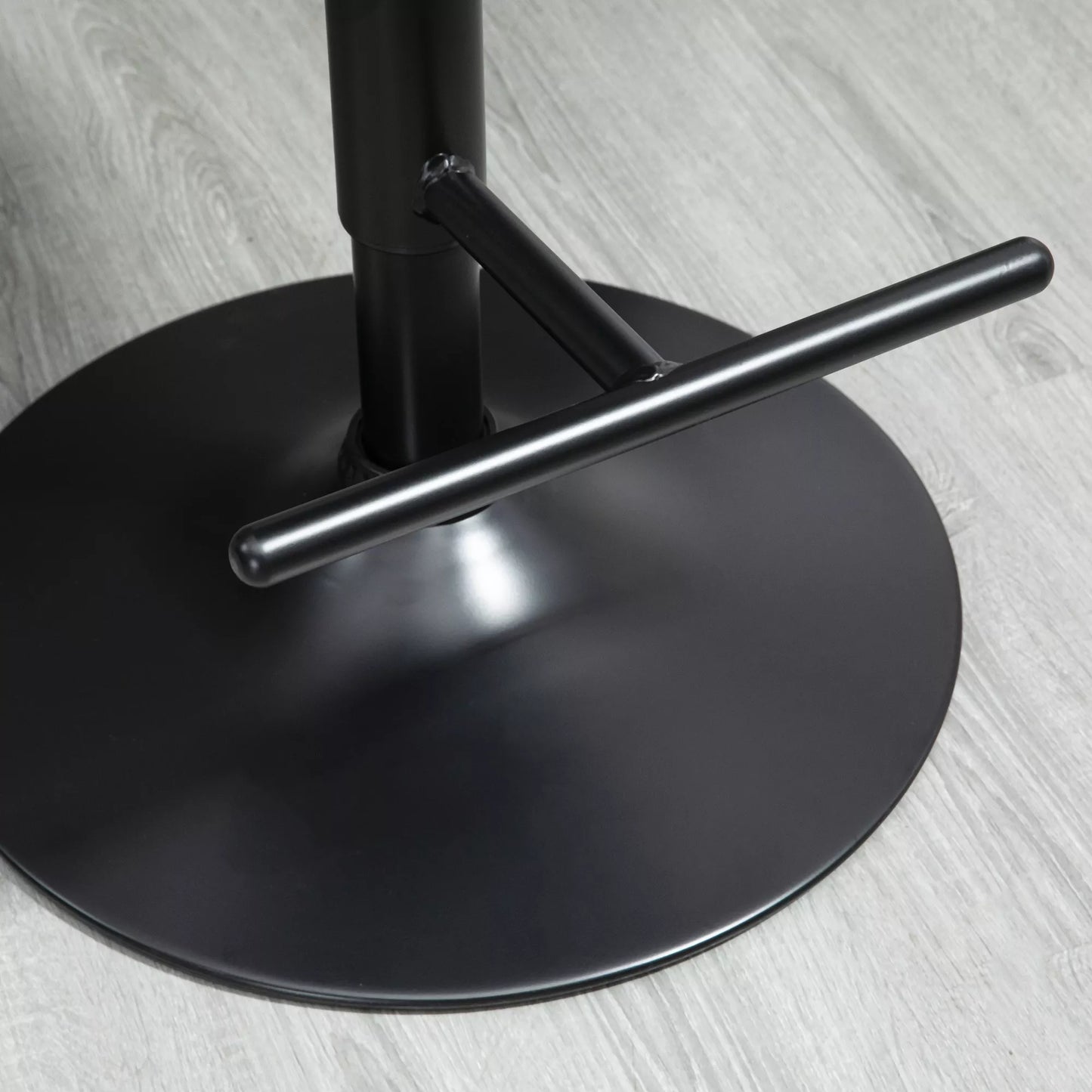 Baro kėdžių 2 vnt. komplektas, paminkštinta baro kėdė iš plieno ir medžio masyvo, aukščio reguliavimo virtuvės kėdės su atrama kojoms, 360° besisukanti, aukštas baro pufas virtuvei, svetainei, valgomajam, Juoda+Ruda