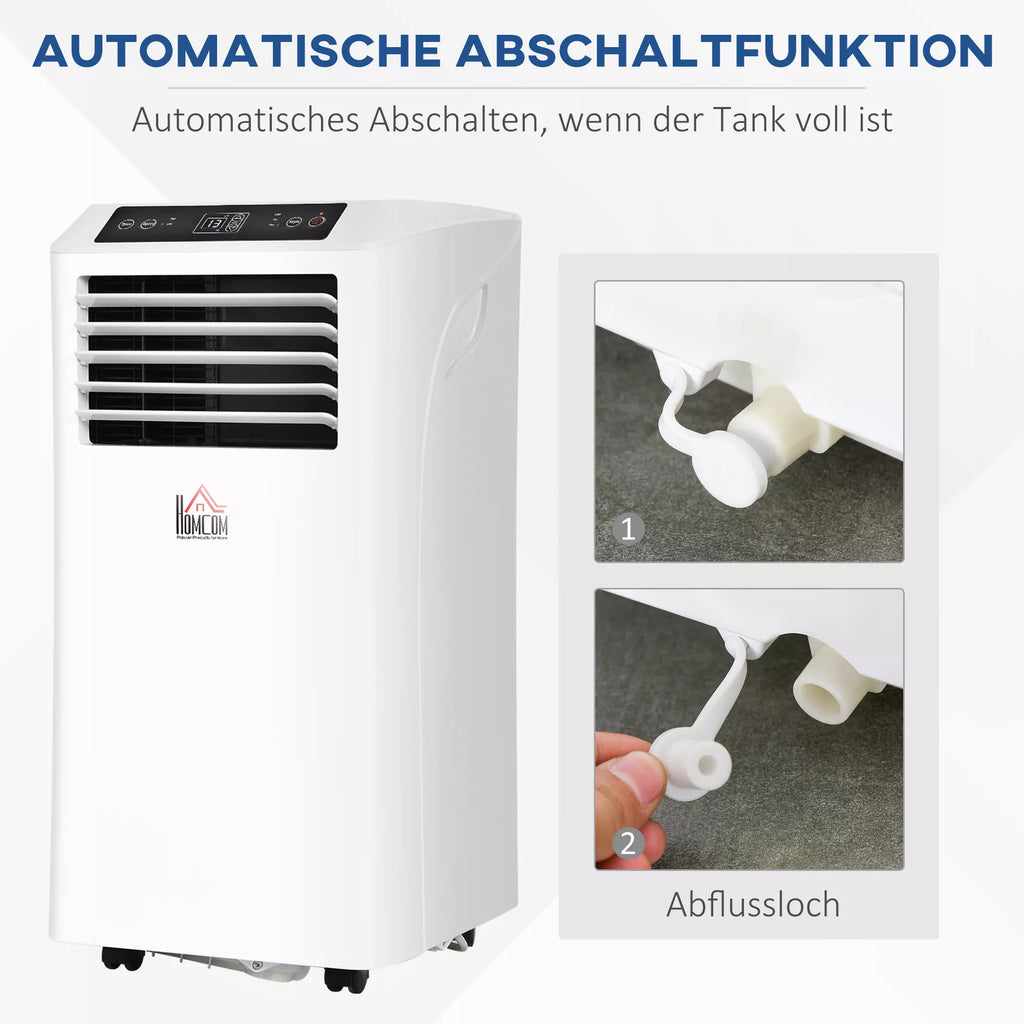 Mobilus oro kondicionierius 3-in-1, su nuotolinio valdymo pultu, 9K BTU, 24 val. laikmatis, ABS, baltas