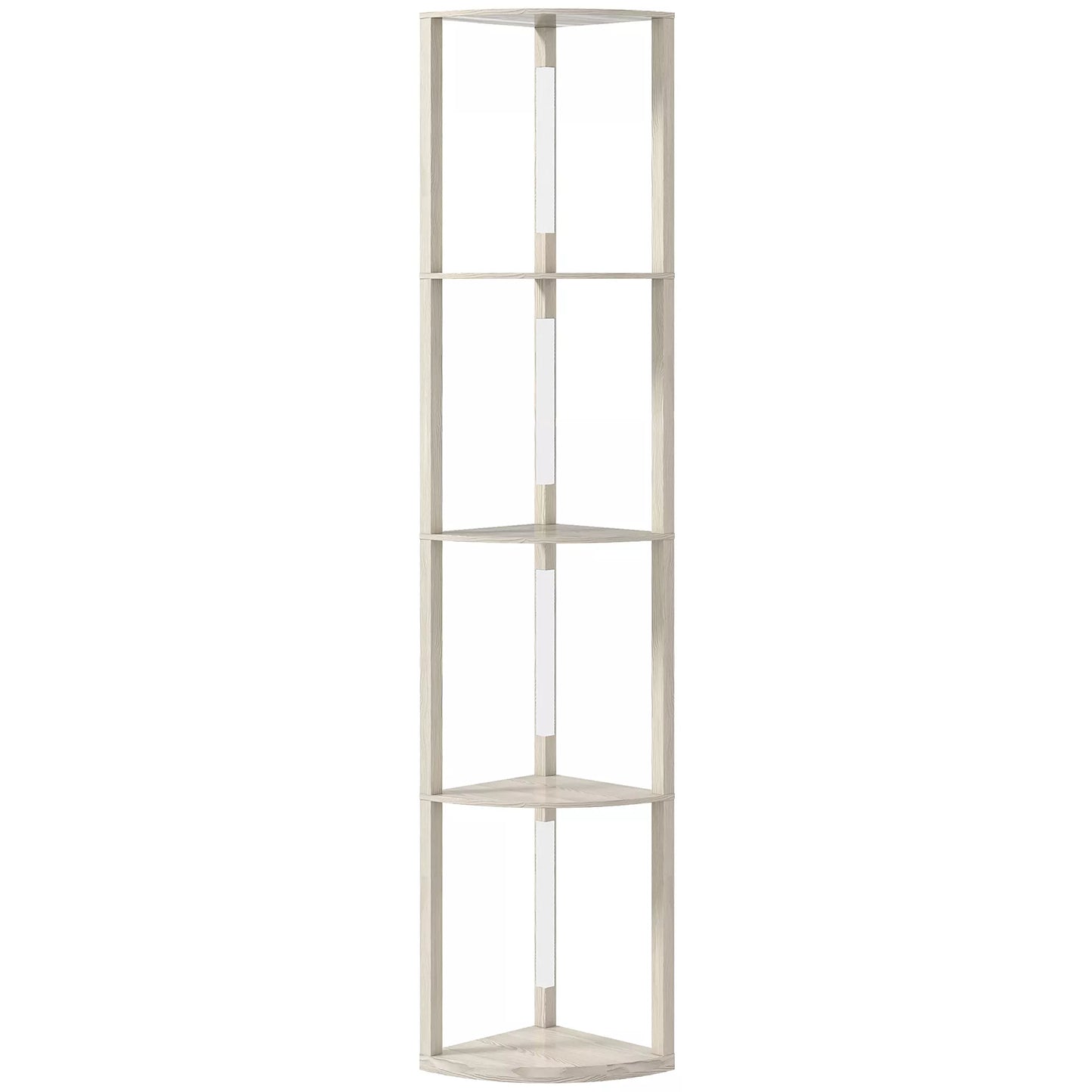 LED pastatomas šviestuvas-lentyna su reguliuojamu apšvietimu, 41x30x164 cm (ąžuolo spalva)