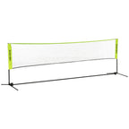 Badminton tinklas reguliuojamu aukščiu 107-155 cm, geltonas