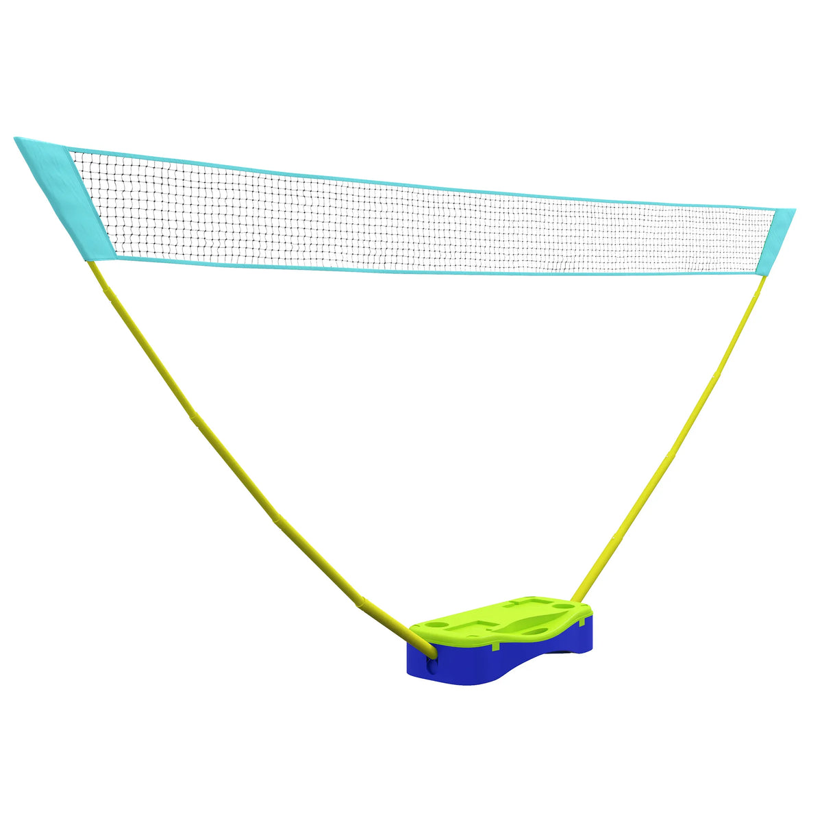 Badmintono ir tinklinio tinklo rinkinys, 400 cm, mėlynas/žalias
