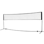 Badmintono tinklas 94/158 cm sulankstomas tinklinio tinklas su transportavimo maišeliu 2 pakopų aukščio reguliavimas Teniso tinklas Badmintono tinklas Nešiojamas rinkinys teniso žaidimui Badmintono tinklas sodui, parkui, lauke