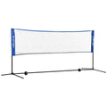 Badmintono tinklas, reguliuojamas, sulankstomas, 3,10 m, mėlynas
