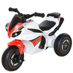 Balansinis dviratukas-motociklas vaikams nuo 18 mėn. iki 20 kg, baltai raudonas