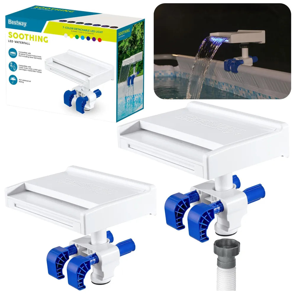 Baseino krioklys su LED apšvietimu Bestway, 26 × 30 × 36 cm