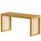 Batų suoliukas iš bambuko, 90 cm, natūralios spalvos