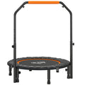 Batutas fitnesui, sulankstomas, su reguliuojama rankena, skersmuo 102 cm, iki 150 kg, juodas