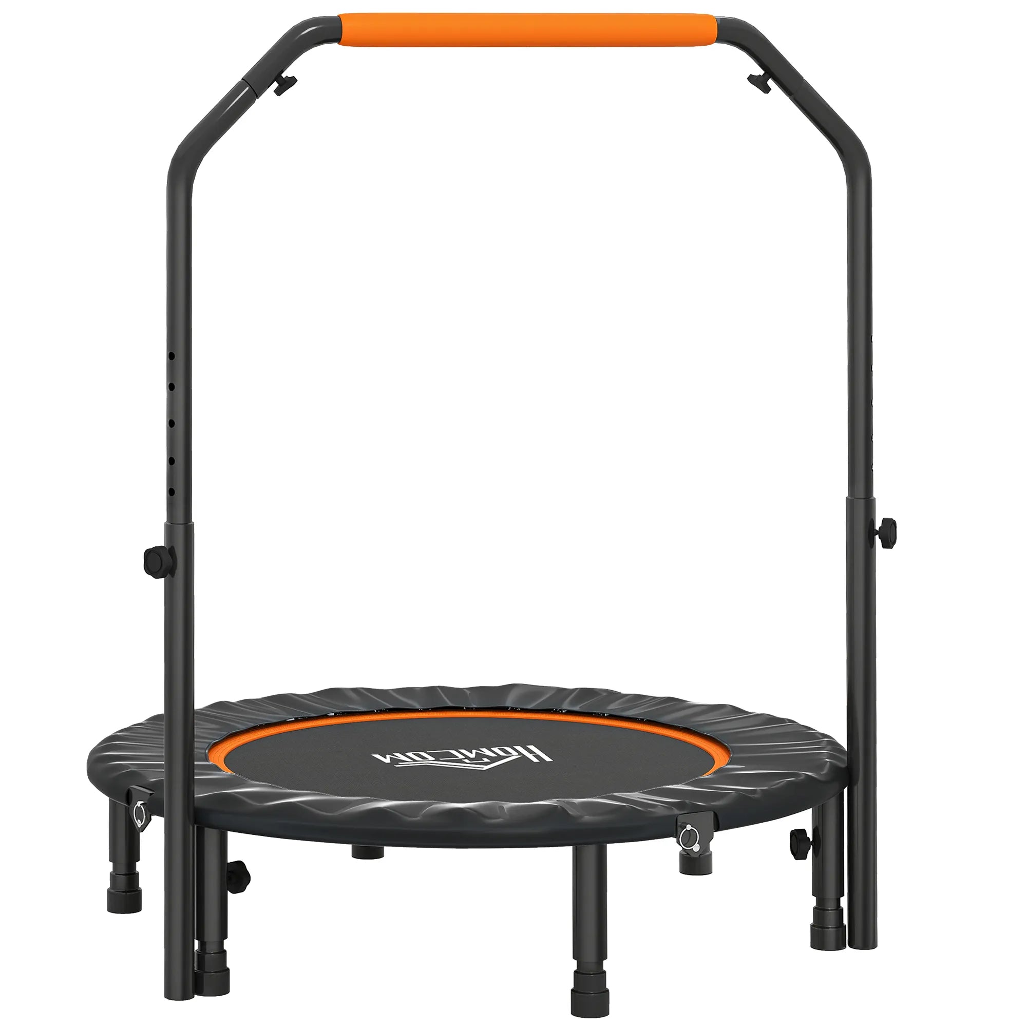 Batutas fitnesui, sulankstomas, su reguliuojama rankena, skersmuo 102 cm, iki 150 kg, juodas