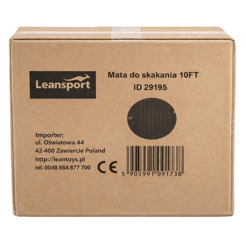 Batutas Leansport, 305–312 cm, 54 spyruoklės, su saugojimo krepšiu, juodas