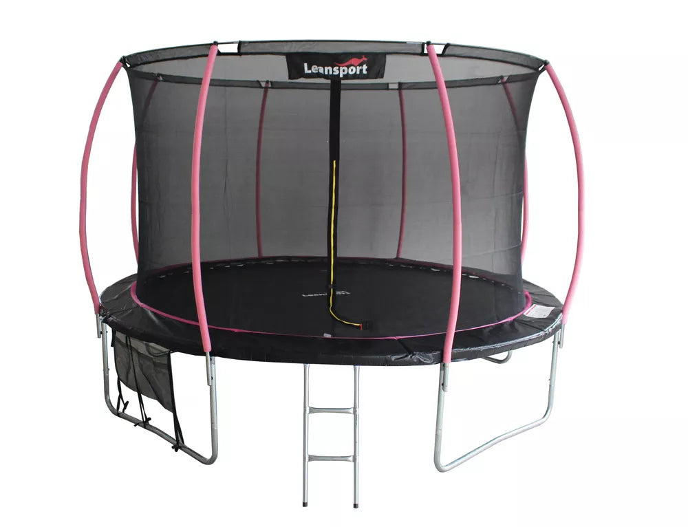 Batutas Sport Max, 426 cm, juodai rožinis