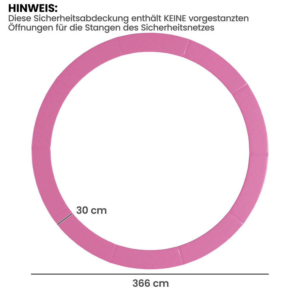Batuto apsauginis kraštas 366 cm, rožinis