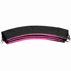 Batuto apsauginis kraštas Leansport, 244–252 cm, su paminkštinimu, juodas ir rožinis