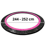Batuto apsauginis kraštas Leansport, 244–252 cm, su paminkštinimu, juodas ir rožinis