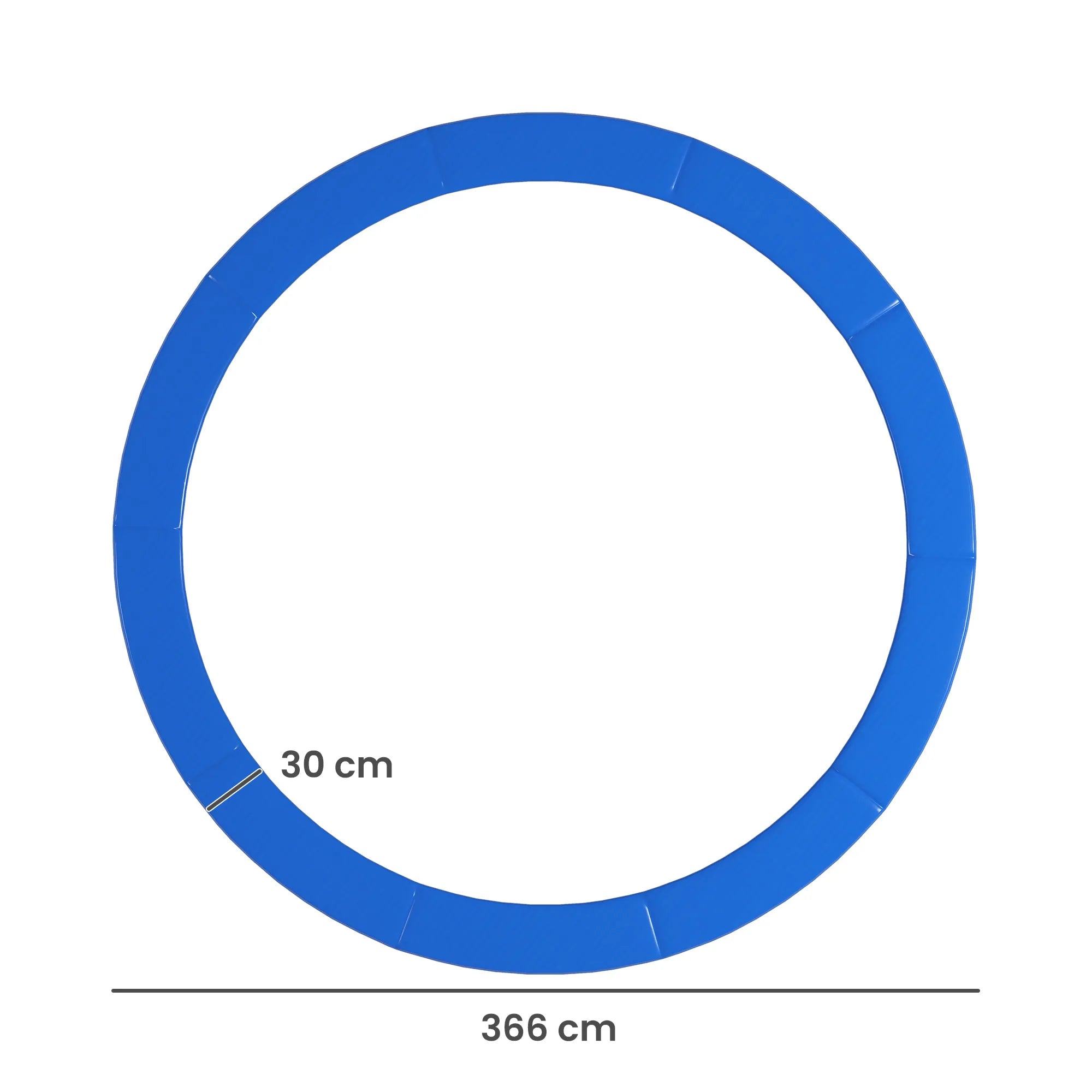 Batuto krašto apsauga Ø366 cm, vandeniui atspari, mėlyna