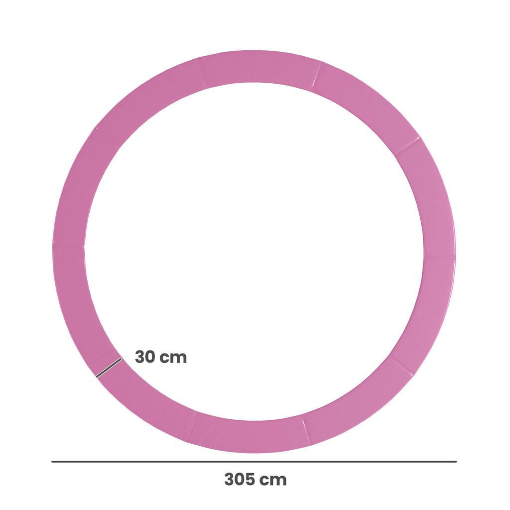 Batuto kraštų apsauga, vandeniui atspari, Ø305 cm, rožinė