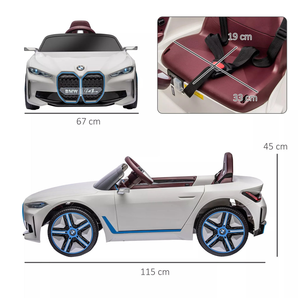 Vaikiško elektromobilio matmenų schema: 115 cm