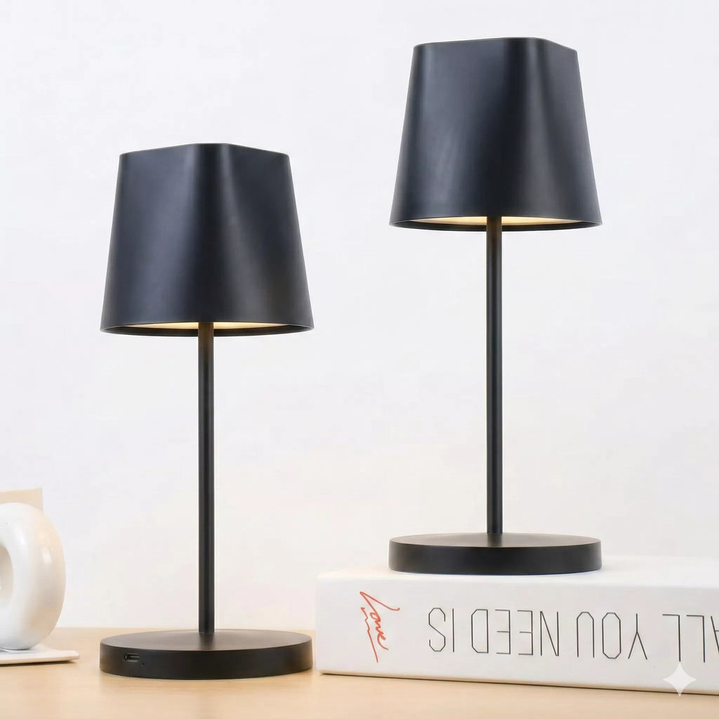 „Quntis“ LED stalinė lempa, belaidė, lietimui jautri, reguliuojamo galingumo baterija, įkraunama su USB, 3000 K - 5000 IP44 vandeniui atspari lauko stalinė lempa