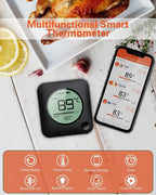 Belaidis mėsos termometras BFOUR Bluetooth, su 6 zondais, LCD ekranu