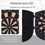 Juodas elektroninis dartų taikinys iš PS ir PP plastiko