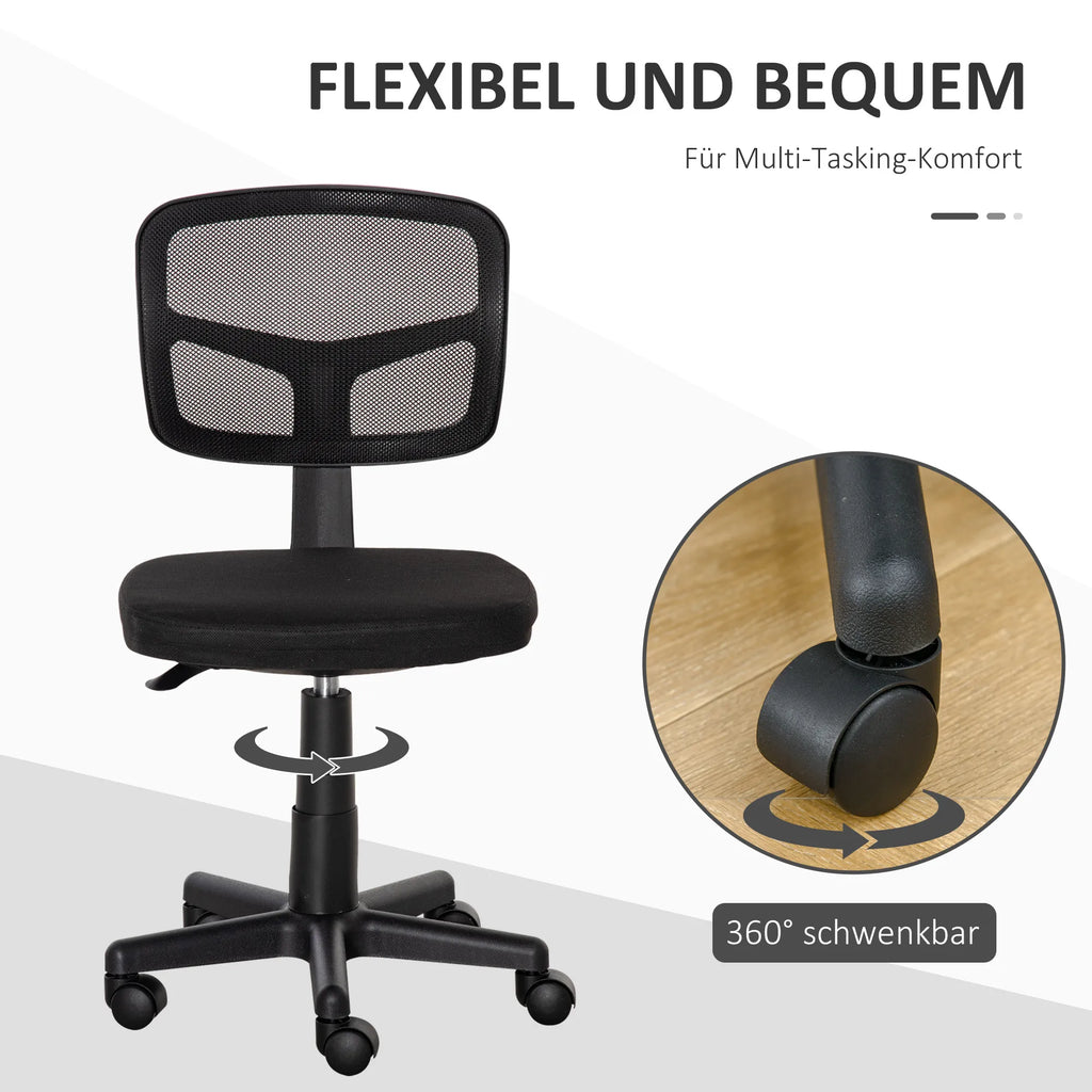 Biuro kėdė ergonomiška reguliuojama iki 120 kg, juoda