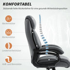 Biuro kėdė ergonomiška reguliuojama iki 150 kg, antracito spalvos