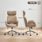 Biuro kėdė ergonomiška reguliuojama ruda