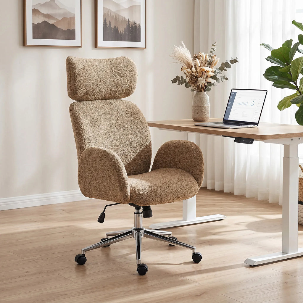 Biuro kėdė ergonomiška reguliuojama ruda