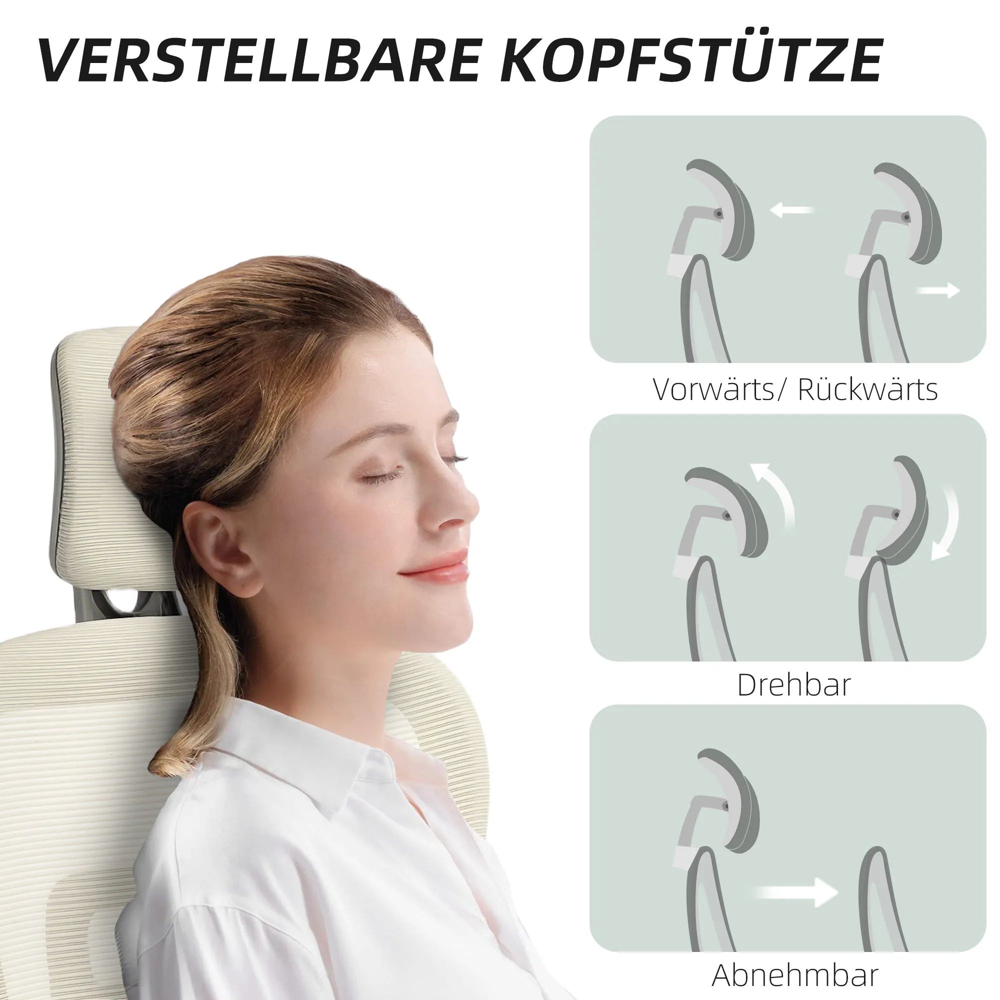 Biuro kėdė ergonomiška reguliuojama su kojų atrama, 120 kg, smėlio spalvos