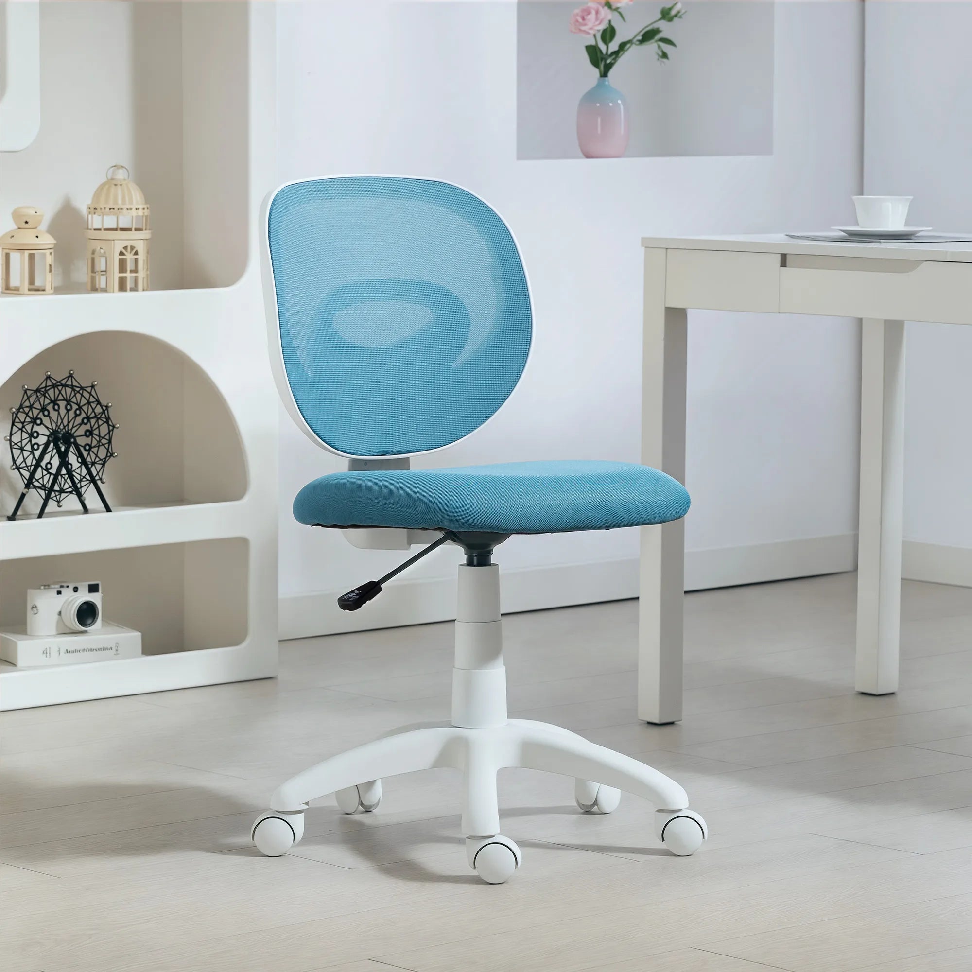 Biuro kėdė ergonomiška reguliuojamo aukščio, mėlyna