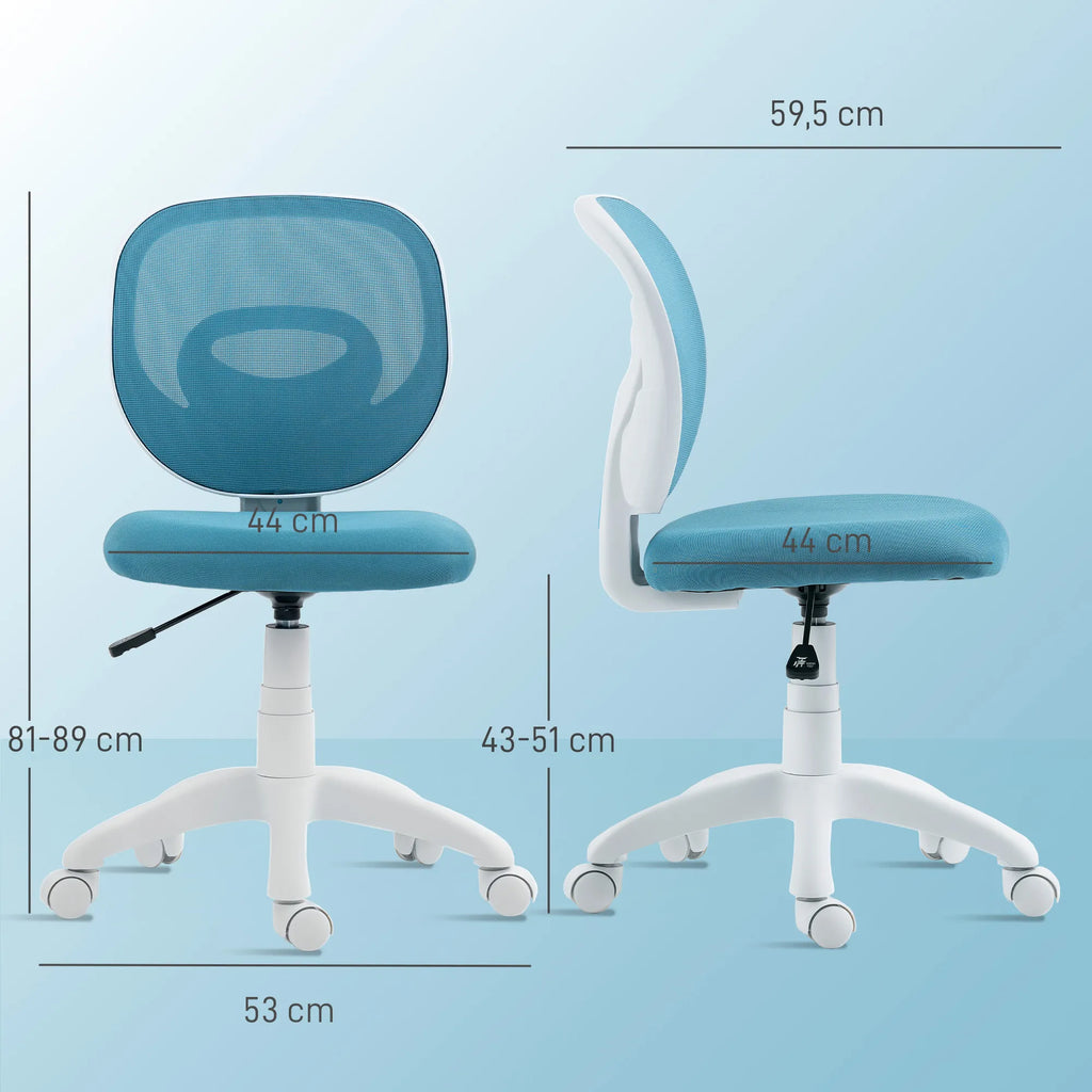 Biuro kėdė ergonomiška reguliuojamo aukščio, mėlyna